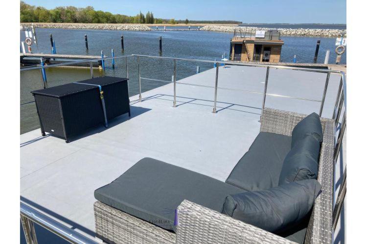 Hausboot Fjord Vela Mit Biosauna In Barth Eksteriør billede