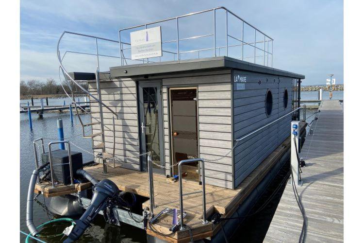 Hausboot Fjord Vela Mit Biosauna In Barth Eksteriør billede